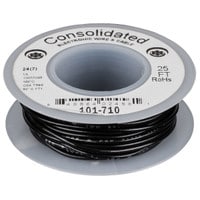 Consolidated Stranded 24 AWG Hook-Up Wire 25 ft. Black UL Rated